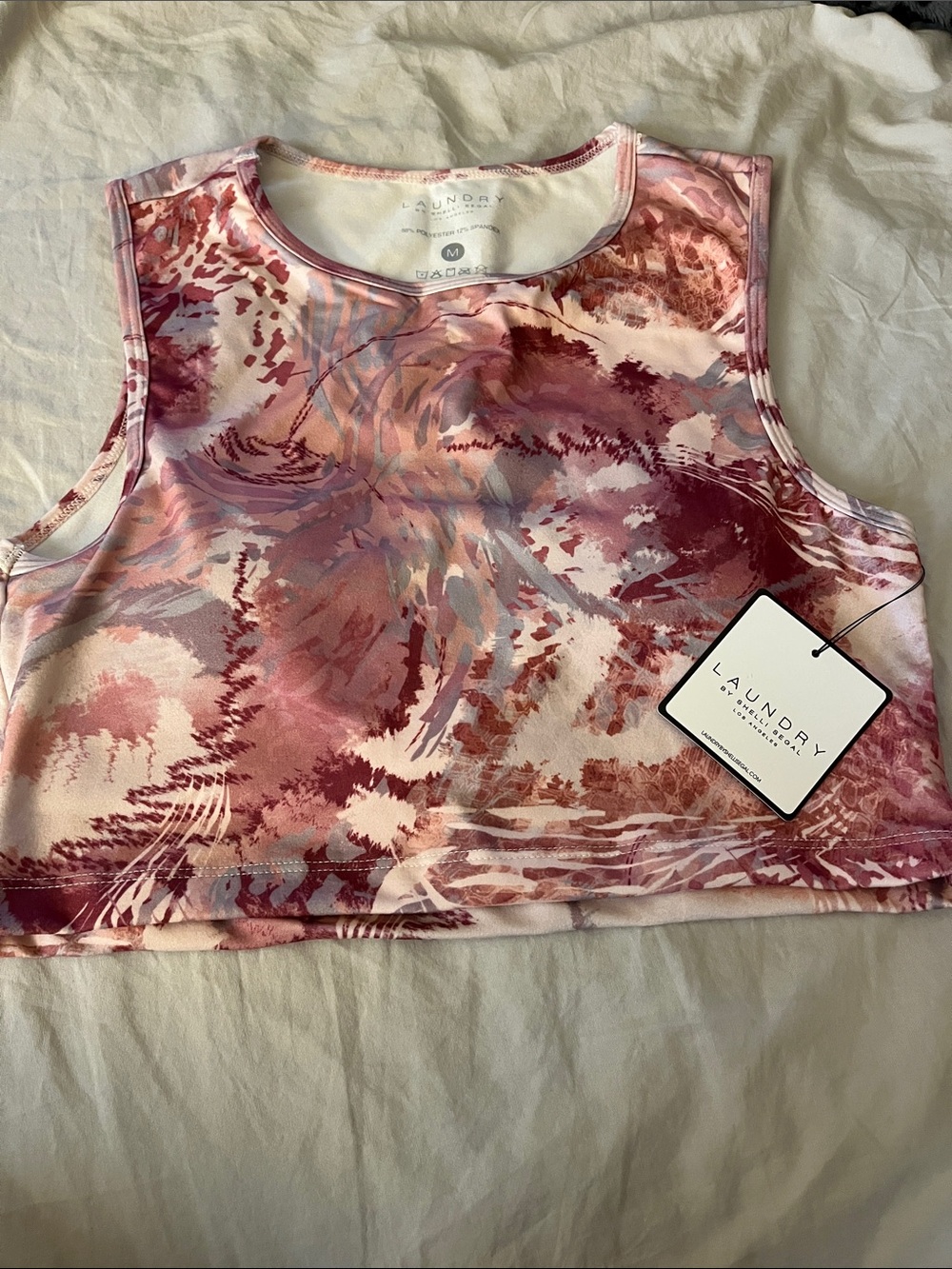NEW Laundry By Shelli Segal Pink & Mauve WorkoutTank